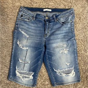 KanCan distressed Bermuda shorts